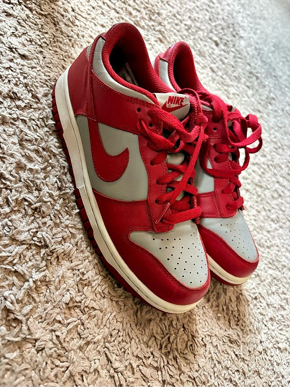 Nike Dunk Low Retro UNLV Red & Grey Sneakers